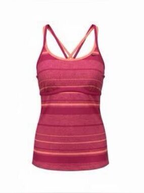 NWT Nike Women's Tankini Top Swimwear Pink Striped Racerback Tank Top Sz XL